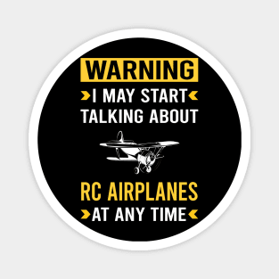 Warning RC Airplane Airplanes Plane Planes Magnet